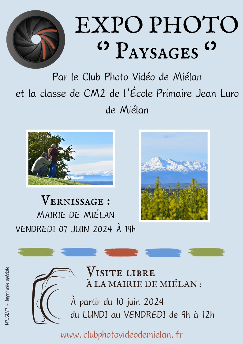 Exposition Mairie de Miélan - juin 2024